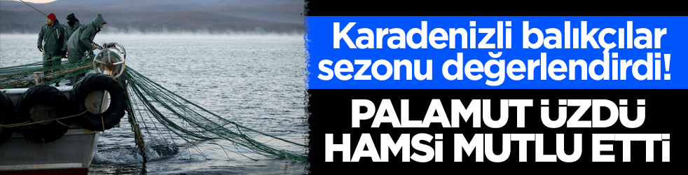 Karadenizli balıkçılar sezonu değerlendirdi! Palamut üzdü, hamsi mutlu etti