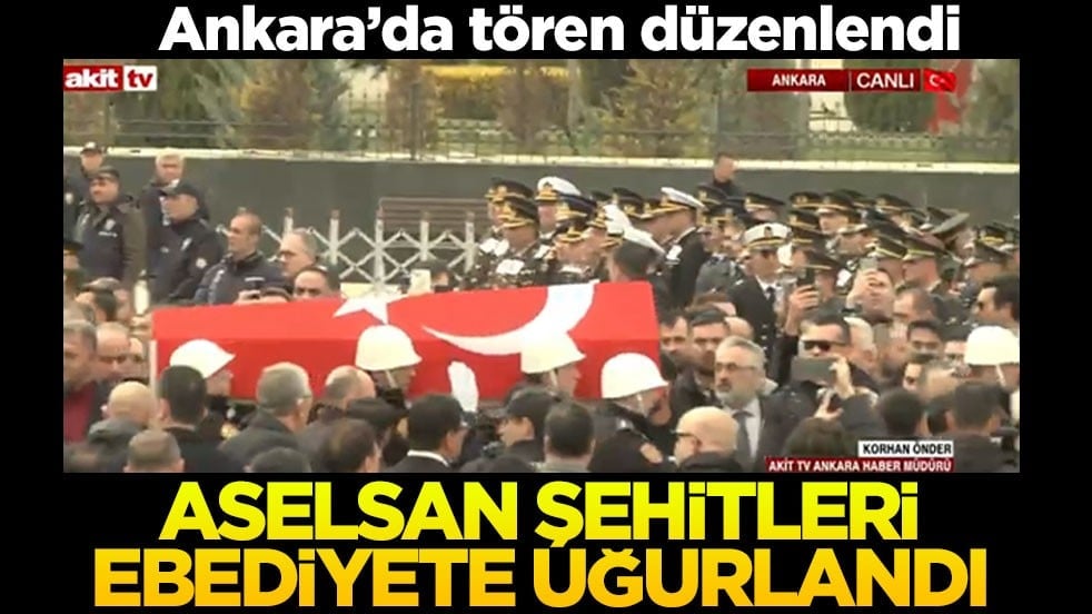 Katar'da şehit olan ASELSAN personelleri için tören düzenlendi