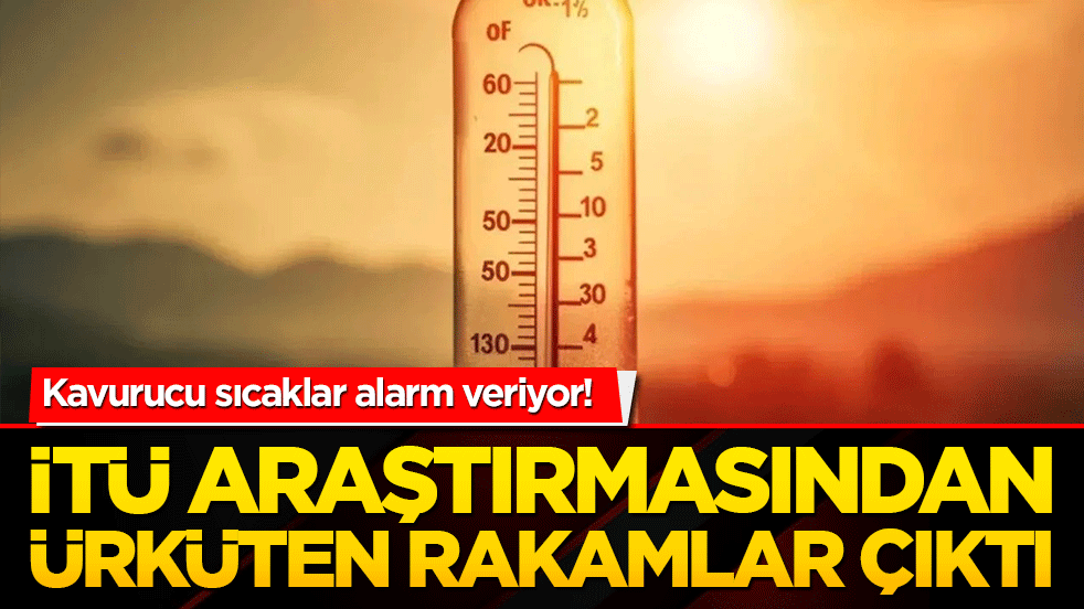 Kavurucu sıcaklar alarm veriyor! İTÜ araştırmasından ürküten rakamlar çıktı!