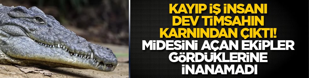 Kayıp iş insanı dev timsahın karnından çıktı! Midesini açan ekipler gördüklerine inanamadı: İşte katil timsahın yakalanma anı