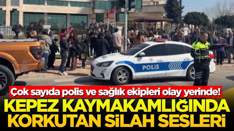 Kaymakamlık binasında silah sesleri! Polis ve sağlık ekipleri olay yerinde