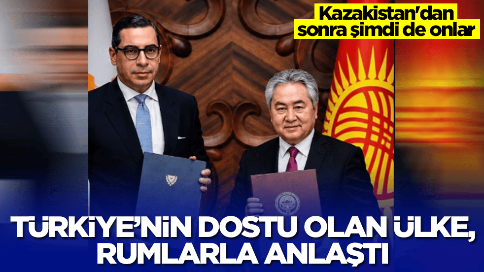 Kazakistan'dan sonra şimdi de onlar: Türkiye'nin dostu olan ülke, Rumlarla anlaştı