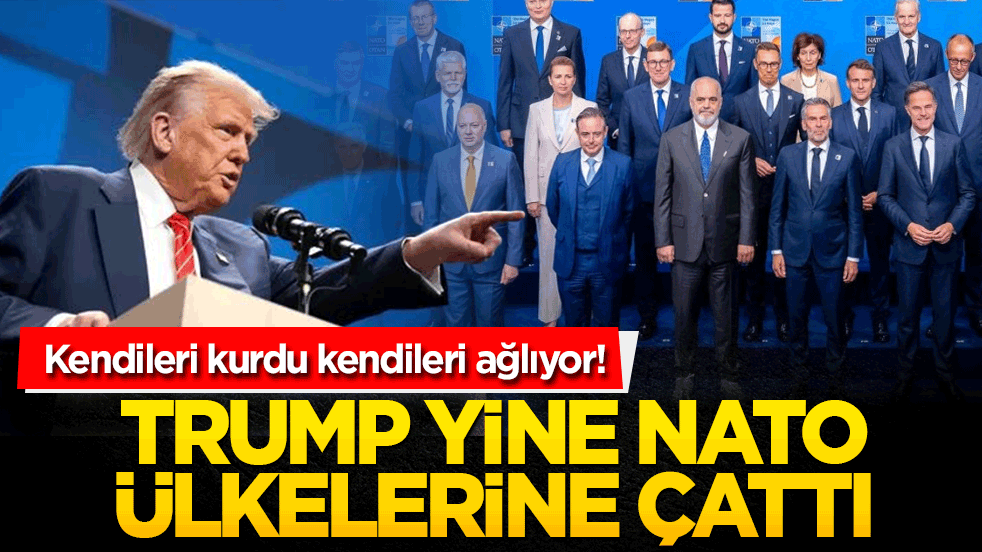 Kendileri kurdu kendileri ağlıyor! Trump yine NATO ülkelerine çattı
