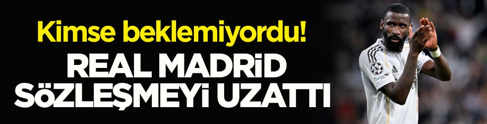 Kimse beklemiyordu! Real Madrid sözleşmesini uzattı 