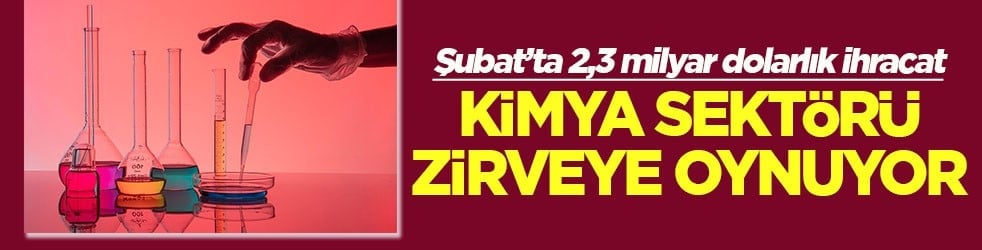 Kimya sektörü zirveye oynuyor