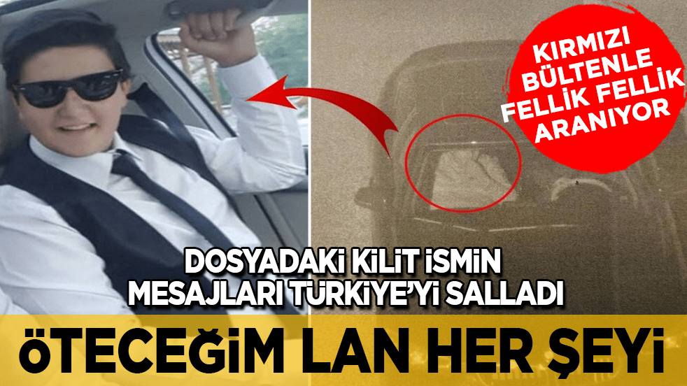 Kırmızı bültenle fellik fellik aranıyor! Dosyadaki kilit ismin mesajları Türkiye’yi salladı: Öteceğim lan her şeyi