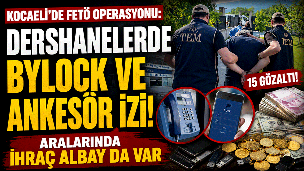 Kocaeli'de FETÖ operasyonu: Dershanelerde ByLock ve ankesör izi!