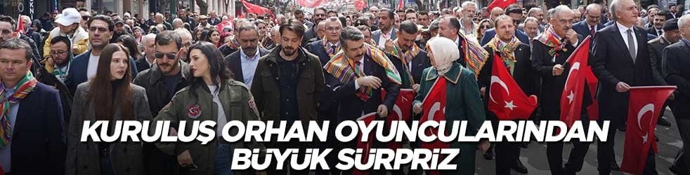 Kuruluş Orhan oyuncularını birden karşılarında gördüler! Fetih kutlamasında çifte mutluluk