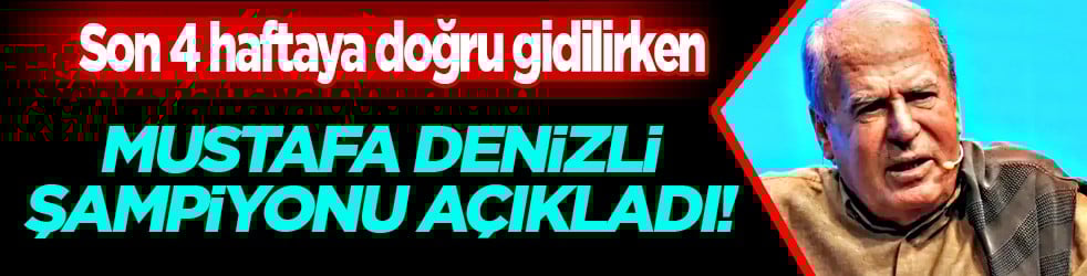 Lig bitti mi? Mustafa Denizli'den şampiyonlukla ilgili flaş ifade!