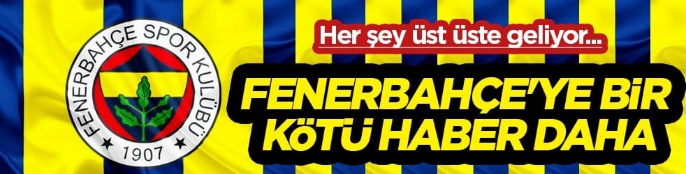 Maalesef kötü haber geldi! Gelince üst üste geliyor durmadan... Bir bu eksikti!