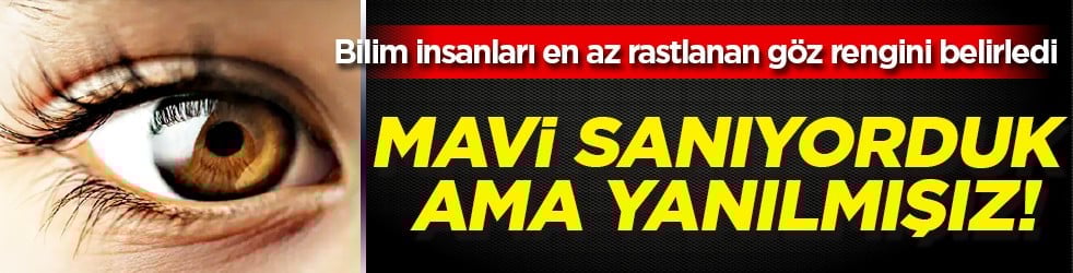Mavi sanıyorduk ama gerçekten yanılmışız! Bilim insanları en az rastlanan göz rengini belirledi