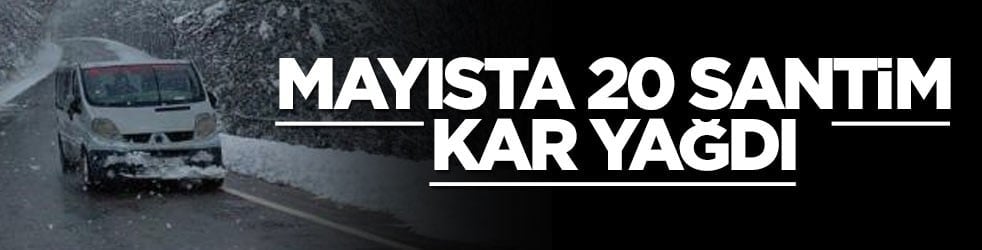 Mayısta 20 santim kar yağdı