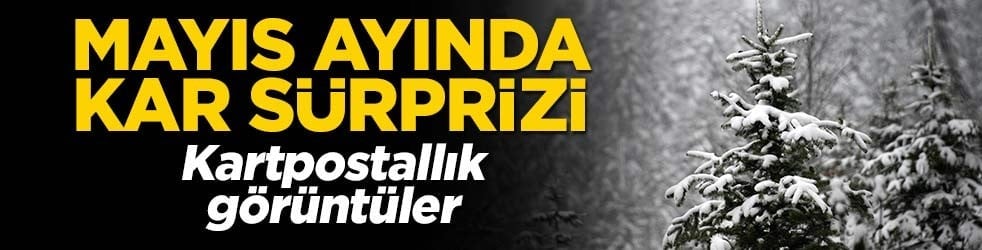 Mayıs'ta kar sürprizi! Kartpostallık görüntüler
