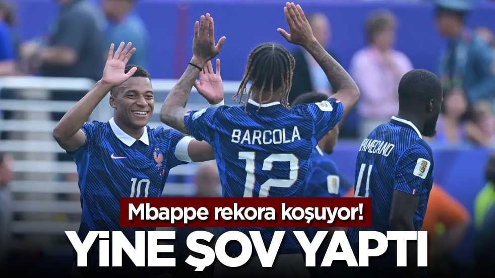 Mbappe rekora koşuyor! Yine şov yaptı