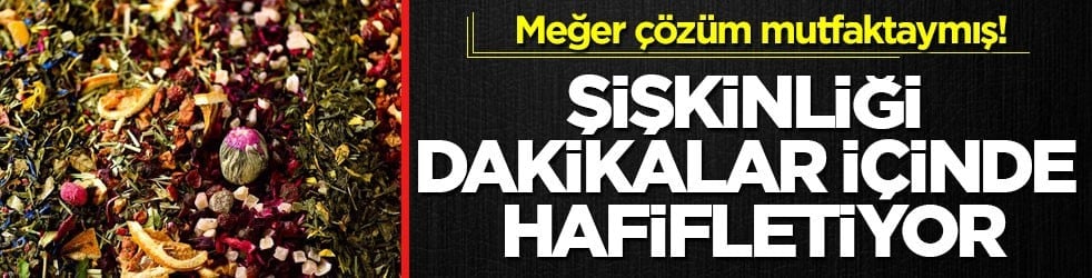 Meğer çözüm mutfaktaymış! Şişkinliği dakikalar içinde hafifletiyor