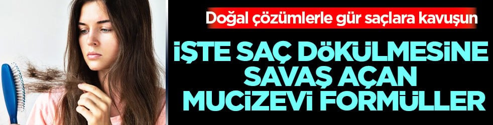 Meğer gür saçlar böyle ortaya çıkıyor... Saç dökülmesine savaş açan mucizevi formüller...
