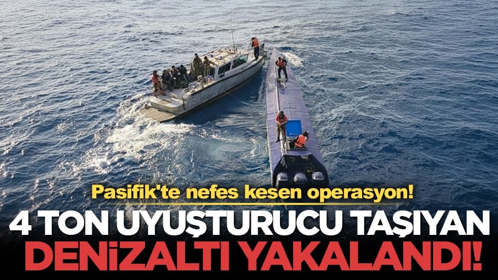 Meksika Donanması 4 ton kokain yüklü denizaltıyı yakaladı!