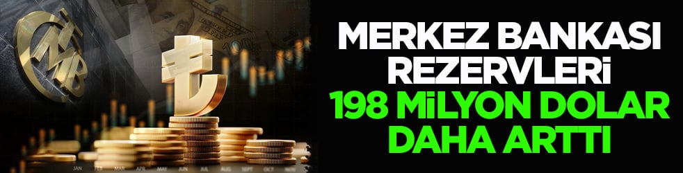 Merkez Bankası rezervleri 198 milyon dolar daha arttı