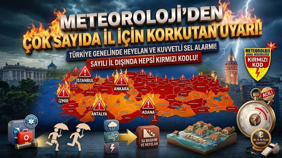 Meteoroloji'den çok sayıda il için korkutan uyarı!