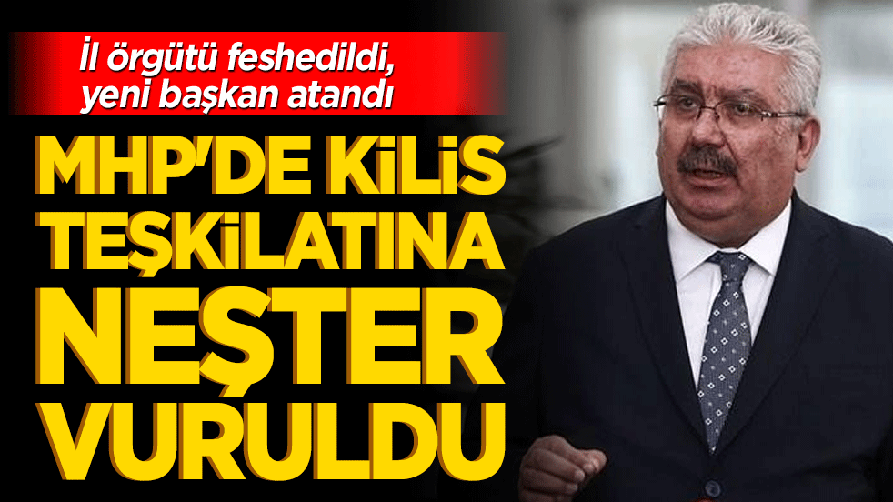 MHP'de bir teşkilata daha neşter vuruldu! İl örgütü feshedildi, yeni başkan atandı!