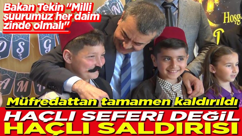 "Milli şuurumuz, bilincimiz her daim zinde olmalı" Haçlı seferi değil haçlı saldırısı