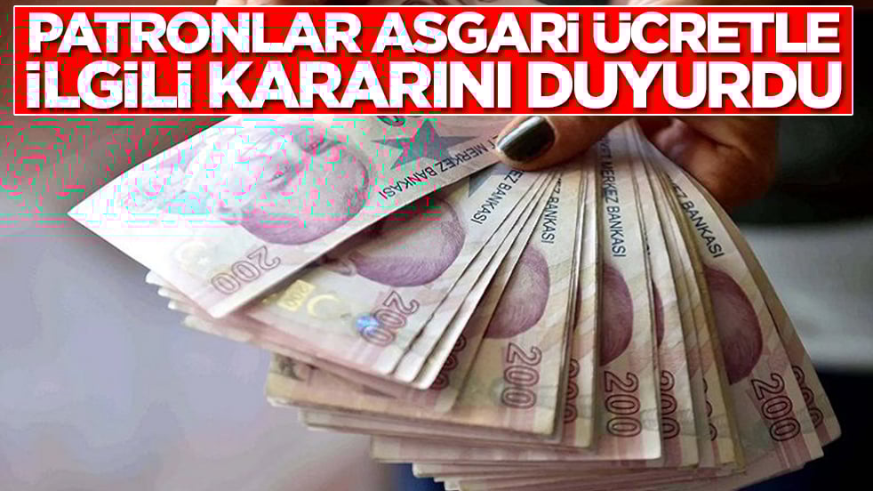 Milyonlar şokta: Patronlar asgari ücretle ilgili kararını duyurdu