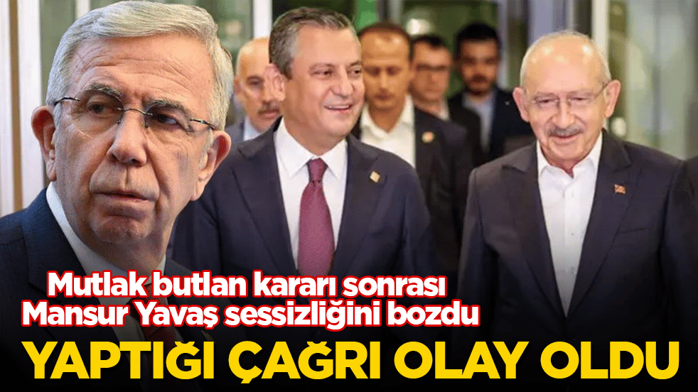 Mutlak butlan kararı sonrası Mansur Yavaş sessizliğini bozdu! Yaptığı çağrı olay oldu