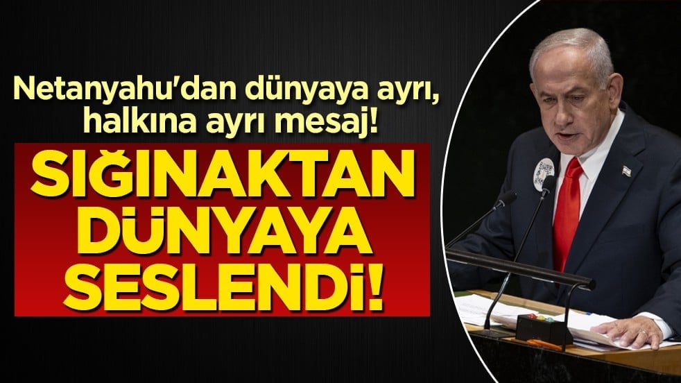 Netanyahu İsrail'e ayrı dünyaya ayrı konuştu!