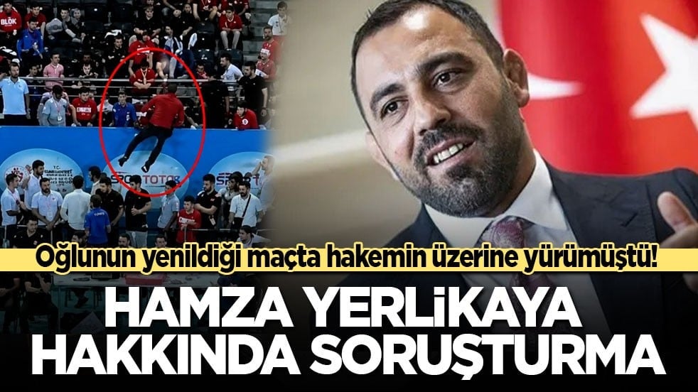 Oğlunun yenildiği maçta tribünden atlayıp hakemin üzerine yürümüştü! Hamza Yerlikaya hakkında soruşturma