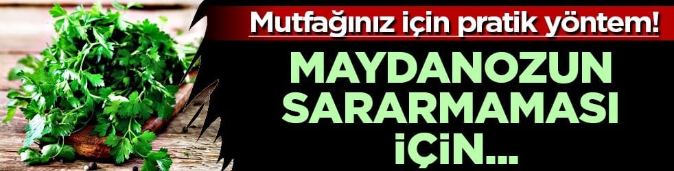Önemli bilgi: Maydanozun sararmasını geciktiren basit saklama tüyosu: Kavanozda çiçek yöntemi
