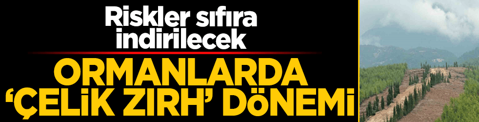 Ormanlarda yangınlara karşı ‘çelik zırh’ dönemi: Riskler sıfıra indirilecek