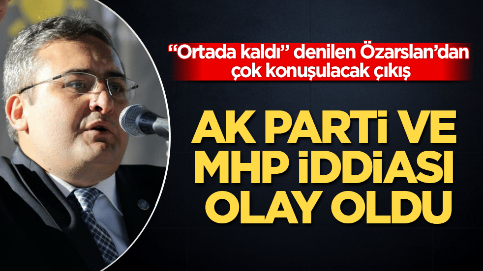 "Ortada kaldı" denilen Mesut Özarslan’dan çok konuşulacak çıkış: AK Parti ve MHP iddiası olay oldu