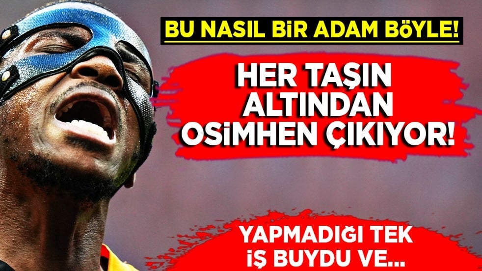 Osimhen duyurdu: Hiç hesapta olmayan gelişmenin altından yine Galatasaray'ın makinası çıktı...
