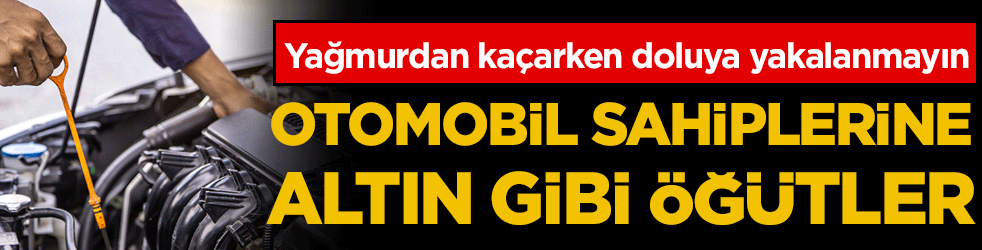 Otomobil sahiplerine altın gibi öğütler! Yağmurdan kaçarken doluya yakalanmayın!