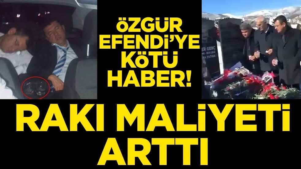 Özgür Efendi’ye kötü haber! Rakı maliyeti arttı