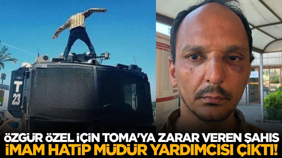 Özgür Özel için TOMA'ya zarar veren şahıs İmam Hatip Müdür Yardımcısı çıktı!