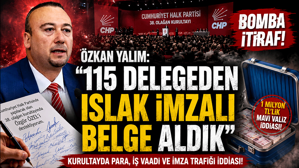 Özkan Yalım'dan kurultay ifadesi: "115 delegeden ıslak imza topladık"