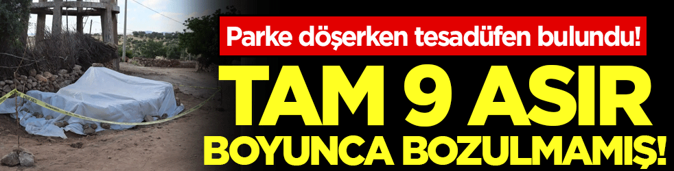 Parke döşerken tesadüfen bulundu! Tam 9 asır boyunca bozulmamış!