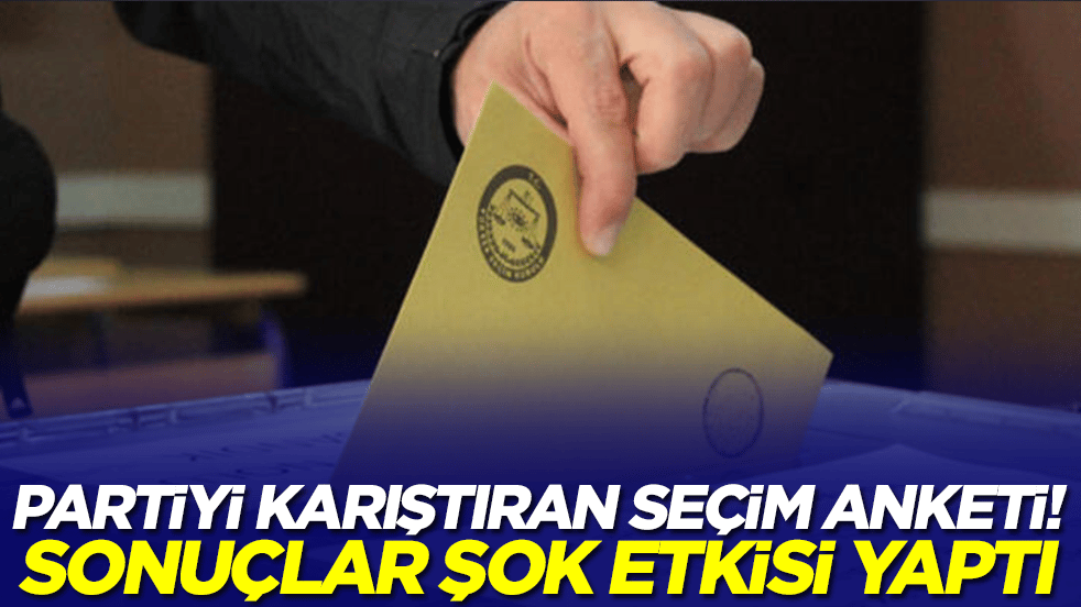 Partiyi karıştıran seçim anketi: Sonuçlar şok etkisi yaptı