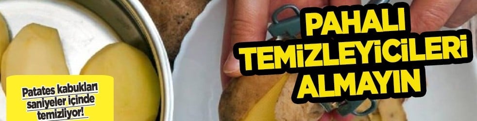 Patates kabukları su lekesi olan muslukları saniyede temizliyor: Pahalı kremleri almayın yoksa tüm hesap bozulacak