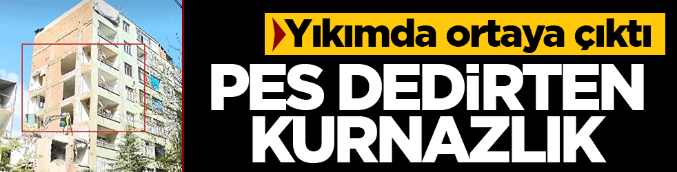 Pes dedirten kurnazlık! Yıkımda ortaya çıktı: Bina komşu duvarla ayakta kalmış