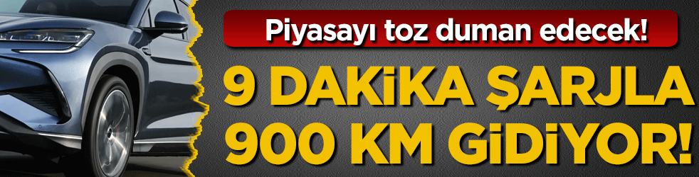 Piyasayı toz duman edecek: 9 dakika şarjla 900 km gidiyor!