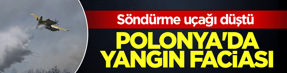 Polonya’da yangın faciası! Söndürme uçağı düştü