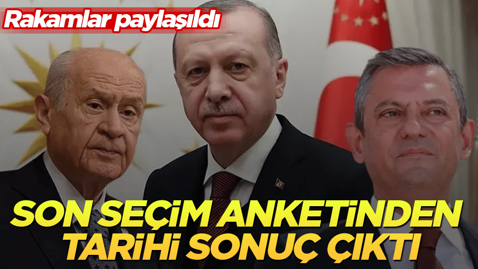 Rakamlar paylaşıldı! Seçim anketinden tarihi sonuç çıktı
