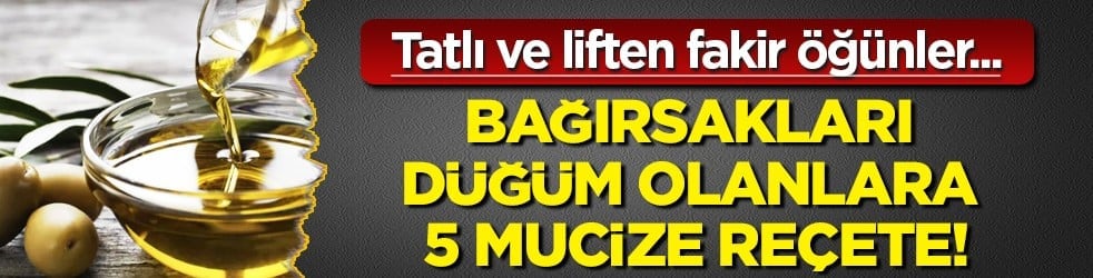 Ramazan'da bağırsakları düğüm olanlara 5 mucize reçete! Her gün 1 kaşık yiyin ve...