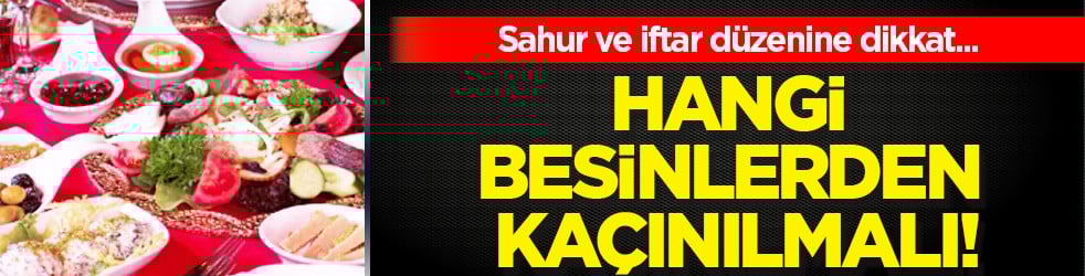 Ramazan'da bu besinlere dikkat... Uzmanından reflü hastalarına Ramazan uyarıları