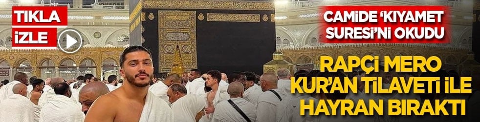 Rapçi Mero Almanya’da camide Kur’an okudu, herkes hayran kaldı!