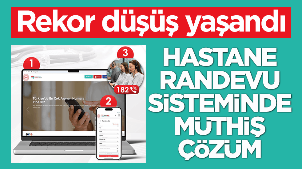 Rekor düşüş yaşandı! Hastane randevu sisteminde müthiş çözüm