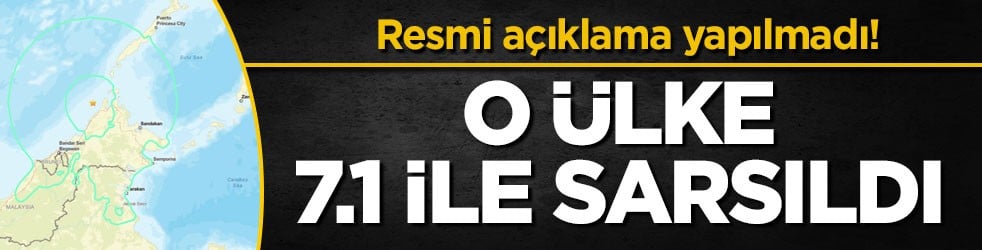 Resmi açıklama yapılmadı! O ülke 7.1 ile sarsıldı