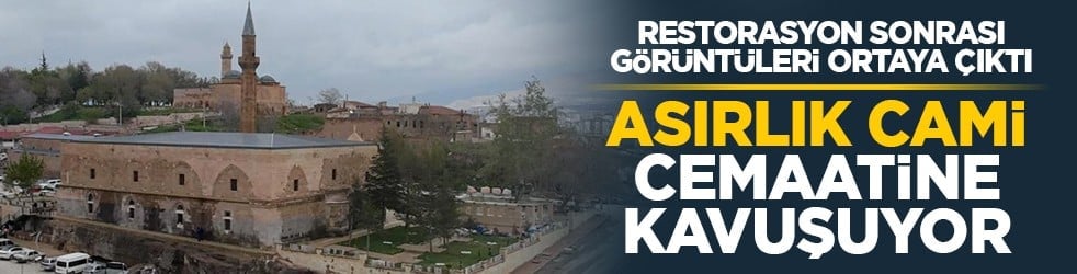 Restorasyon sonrası görüntüleri ortaya çıktı: Asırlık cami cemaatine kavuşuyor